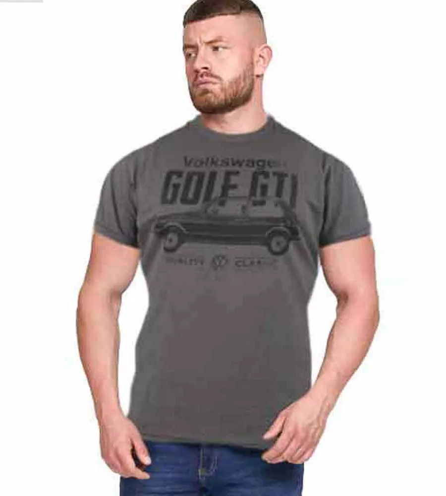 D555 Mens VW Golf GTI Printed T-Shirt Official Licensed Product (DORSET)